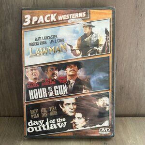 3 Pack Westerns DVD Lawman/Hour Of The Gun/Day Of The Outlaw - NEW & Sealed